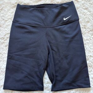 Nike One Women's Mid-Rise 7" Biker Shorts, Black, XS